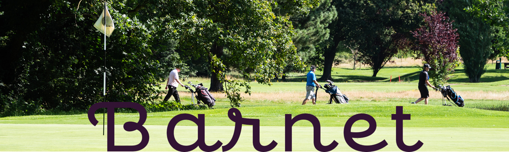 Barnet header banner featuring a golf course