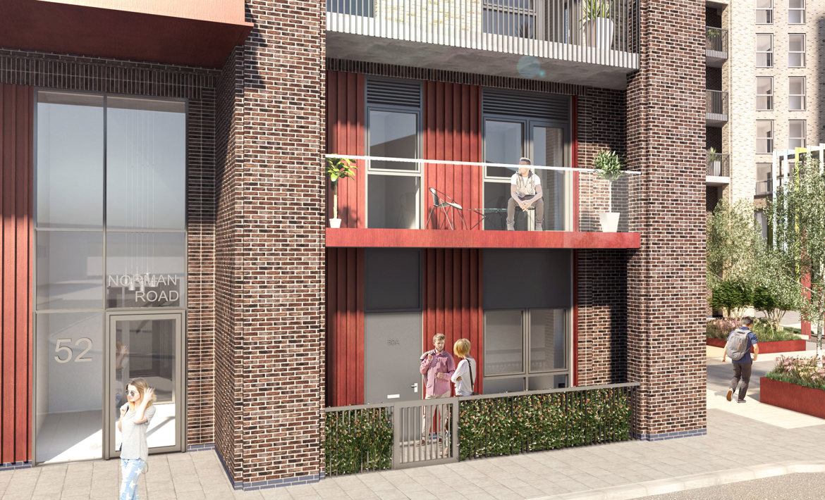 Saxon Wharf CGI Duplex Perspective