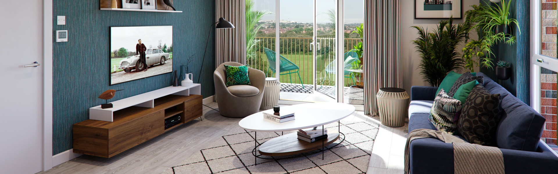 Lampton Parkside living room