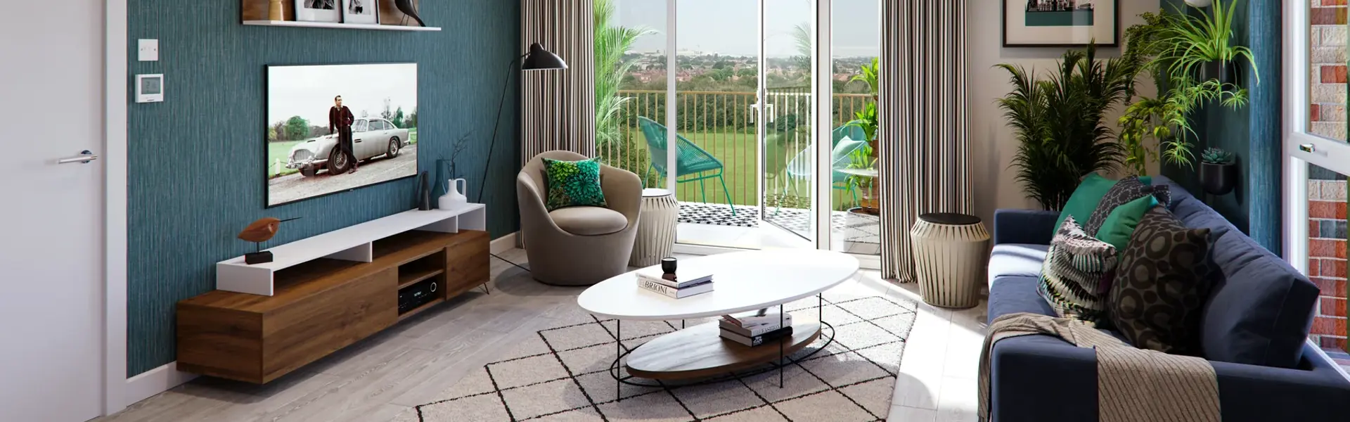 Lampton Parkside living room