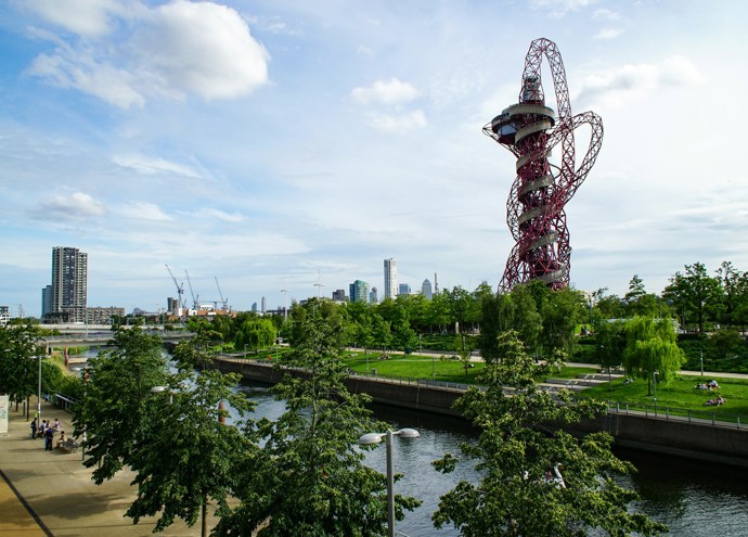 Olympic Park with ArcelorMittal Orbit sculpture